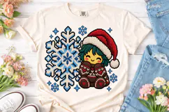 Christmas Snowflake Gingerbread PNG Shir Product Image 2