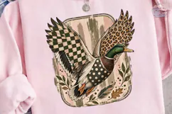 Mallard Duck Flying PNG Sublimation Tee Product Image 3