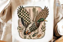 Mallard Duck Flying PNG Sublimation Tee Product Image 4
