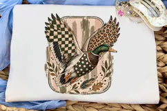 Mallard Duck Flying PNG Sublimation Tee Product Image 5