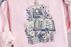 Bookish Floral Reader PNG Shirt Design Product Image 3