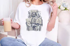 Bookish Floral Reader PNG Shirt Design Product Image 4
