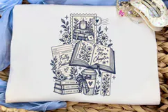 Bookish Floral Reader PNG Shirt Design Product Image 5