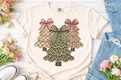 Christmas Trees Bow PNG Sublimation Desi Product Image 2