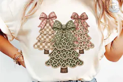 Christmas Trees Bow PNG Sublimation Desi Product Image 6