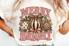 Merry & Bright Christmas PNG Shirt Product Image 6
