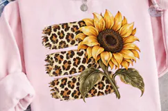 Sunflower Leopard Print PNG Shirt Design Product Image 3