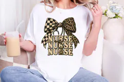 Nurse Bow Stethoscope PNG Shirt Design Product Image 4