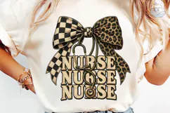 Nurse Bow Stethoscope PNG Shirt Design Product Image 6