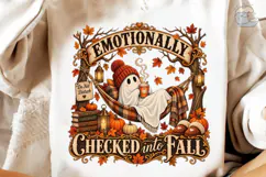 Emotionally Checked Into Fall Ghost PNG Product Image 3