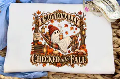 Emotionally Checked Into Fall Ghost PNG Product Image 5