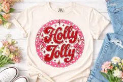 Holly Jolly Christmas PNG Shirt Design Product Image 2