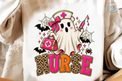 Halloween Nurse Ghost PNG Shirt Design Product Image 4