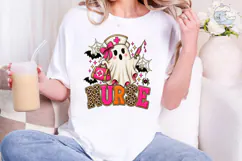 Halloween Nurse Ghost PNG Shirt Design Product Image 5