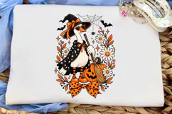 Halloween Witch Duck PNG Shirt Design Product Image 1