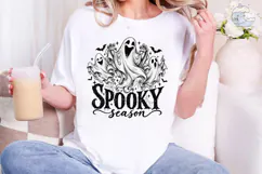Spooky Season Ghost Halloween PNG Tee Product Image 4