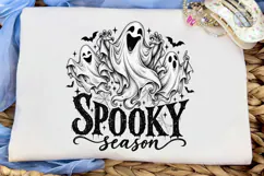 Spooky Season Ghost Halloween PNG Tee Product Image 5