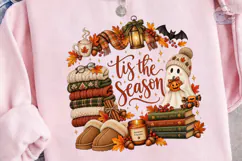 Tis The Season Fall Halloween PNG Tee Product Image 3