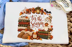 Tis The Season Fall Halloween PNG Tee Product Image 6
