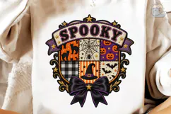 Spooky Halloween Crest PNG Shirt Design Product Image 4