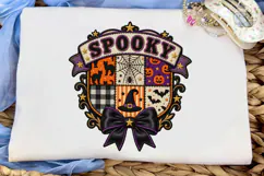 Spooky Halloween Crest PNG Shirt Design Product Image 5