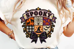 Spooky Halloween Crest PNG Shirt Design Product Image 6
