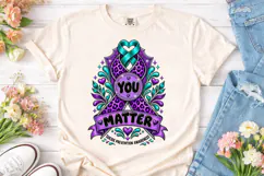You Matter Suicide Awareness PNG Shirt Product Image 2