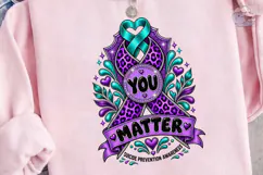 You Matter Suicide Awareness PNG Shirt Product Image 3
