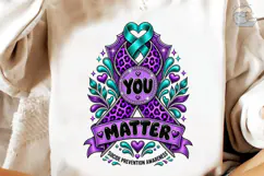 You Matter Suicide Awareness PNG Shirt Product Image 4