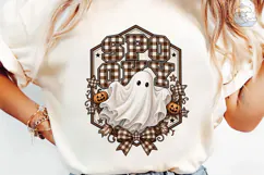 Spooky Ghost Halloween PNG Shirt Design Product Image 6