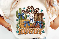 Howdy Western Cowboy Boots PNG Tee Product Image 6