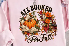 All Booked For Fall PNG Shirt Design Product Image 3