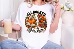 All Booked For Fall PNG Shirt Design Product Image 1