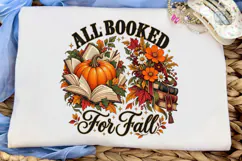 All Booked For Fall PNG Shirt Design Product Image 5