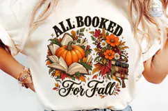 All Booked For Fall PNG Shirt Design Product Image 6
