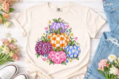 Cute Pumpkin Patch PNG Sublimation Tee Product Image 2