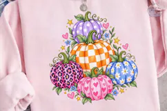 Cute Pumpkin Patch PNG Sublimation Tee Product Image 3
