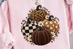 Boho Pumpkin Patch PNG Sublimation Tee Product Image 3