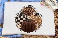 Boho Pumpkin Patch PNG Sublimation Tee Product Image 5