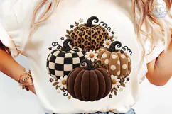 Boho Pumpkin Patch PNG Sublimation Tee Product Image 6