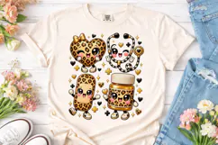 Nurse Leopard Print Kawaii PNG Shirt Product Image 2