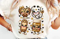 Nurse Leopard Print Kawaii PNG Shirt Product Image 6