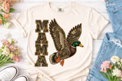 Mama Duck Hunting Camo PNG Shirt Design Product Image 1