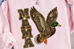 Mama Duck Hunting Camo PNG Shirt Design Product Image 2