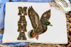 Mama Duck Hunting Camo PNG Shirt Design Product Image 5