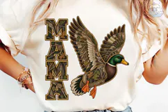Mama Duck Hunting Camo PNG Shirt Design Product Image 6