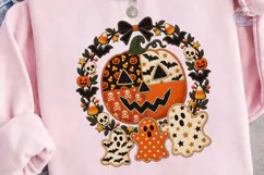 Halloween Pumpkin Ghost PNG Shirt Design Product Image 2