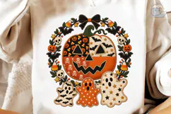 Halloween Pumpkin Ghost PNG Shirt Design Product Image 3