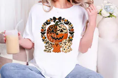 Halloween Pumpkin Ghost PNG Shirt Design Product Image 4