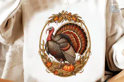Vintage Thanksgiving Turkey PNG Shirt Product Image 4